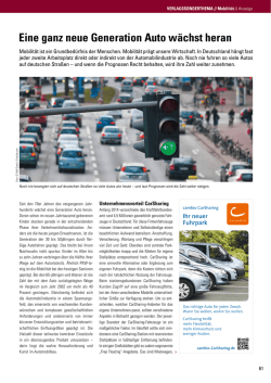 Eine ganz neue Generation Auto w&auml;chst heran - Business