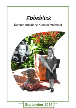 Ebbeblick - Seniorenresidenz Kierspe