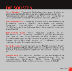 die solisten - Strasbourg Brass Quintet