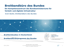 Sven Butler, Breitbandbüro des Bundes