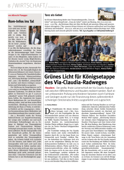 Gr&uuml;nes Licht f&uuml;r K&ouml;nigsetappe des Via-Claudia