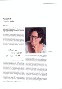 Persönlich Claudia Meile