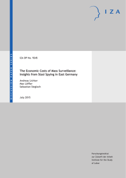 Discussion Paper No. 9245 - Forschungsinstitut zur Zukunft der Arbeit