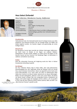 Hess Select Zinfandel