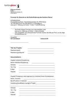 Formular Projektbeitrag (30.11.2011 15:40) [PDF