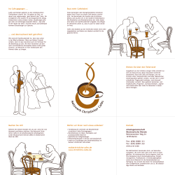 Netzwerk-Flyer - Christliche Caf&eacute;s