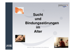 Prägungen aus der Kindheit - AHG Allgemeine Hospitalgesellschaft