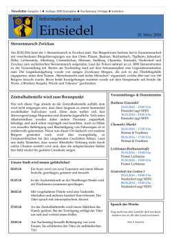 Informationen aus Einsiedel