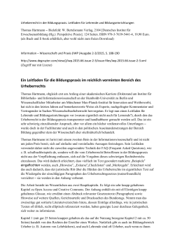 Information - Wissenschaft und Praxis (IWP)