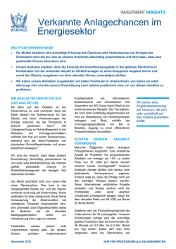 Investment Update Global Resources Fund