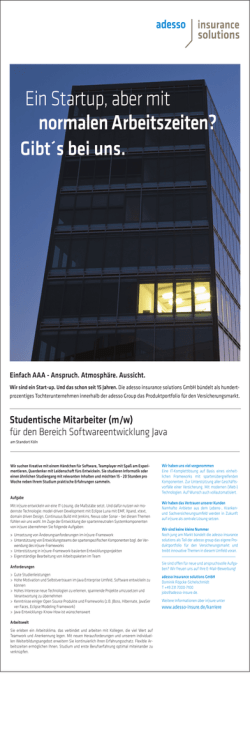 Ein Startup, aber mit normalen Arbeitszeiten?