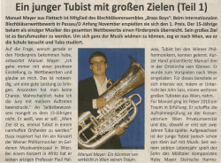 Einjunger Tubist mit gro&szlig;en Zielen (Tei.11)