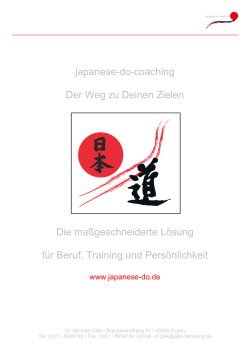 japanese-do-coaching Der Weg zu Deinen Zielen