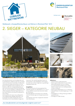 2. sieger – kategorie neubau - Energieagentur Rheinland