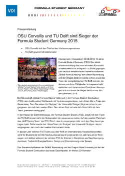 OSU Corvallis und TU Delft sind Sieger der Formula Student