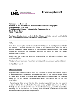 Erfahrungsbericht