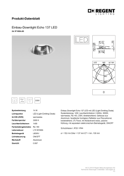 Produkt-Datenblatt Einbau-Downlight Echo 137 LED