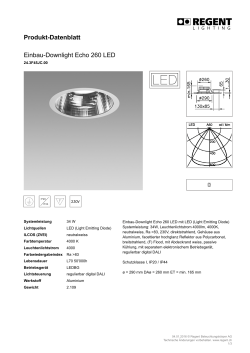 Produkt-Datenblatt Einbau-Downlight Echo 260 LED