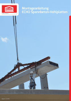 Montageanleitung ECHO Spannbeton