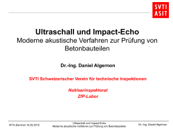 Ultraschall und Impact-Echo