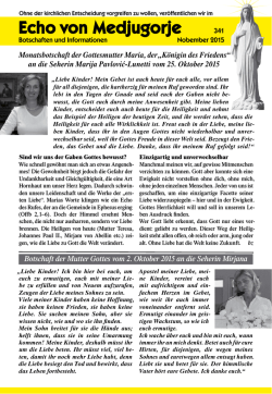 Echo von Medjugorje