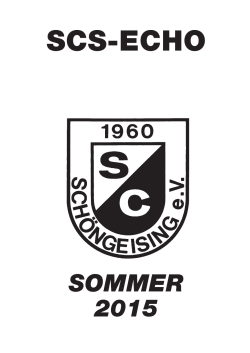 SCS Sommer Echo 2015