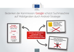 Bedenken der Kommission: Google schützt Suchmaschine auf