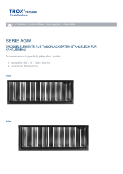 serie agw - TROX GmbH