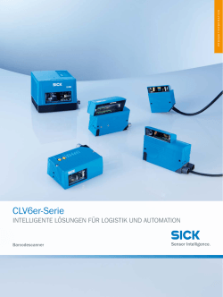 CLV6er-Serie Intelligente Lösungen für Logistik und Automation