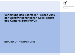 Diego Raoul K&auml;nzig - VWG - Volkswirtschaftliche Gesellschaft des