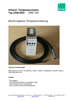 Infrarot- Temperaturmodul Typ 2328-Z001