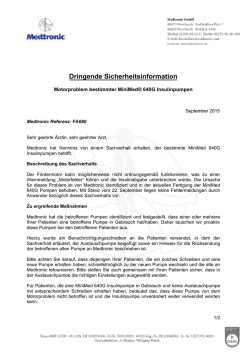 Dringende Sicherheitsinformation