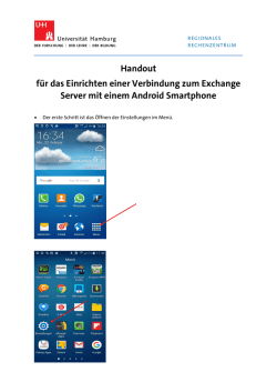 Handout f&uuml;r die Verbindung eines Android Smartphone