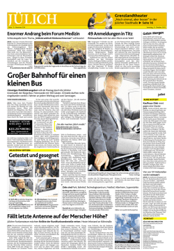 Gro&szlig;er Bahnhof f&uuml;r einen kleinen Bus