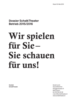 Dossier zum Gesuch um finanzielle Unterst&uuml;tzung