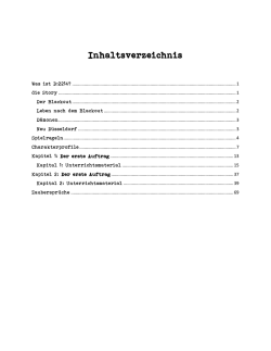 Inhaltsverzeichnis