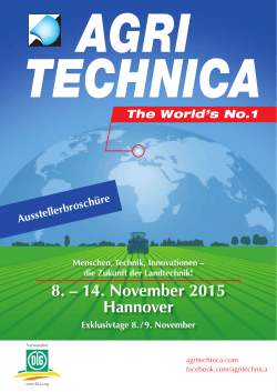 8. – 14. November 2015 Hannover
