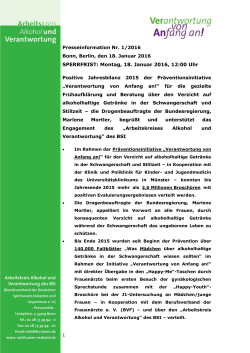 Pressemitteilung Nr. 1/2016 - Bundesverband der Deutschen