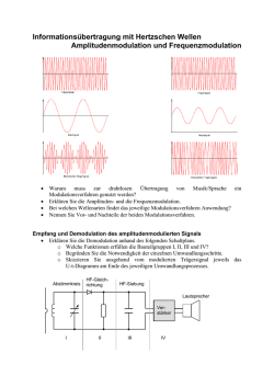 Informations&uuml;bertragung mit Hertzschen Wellen