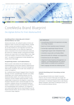CoreMedia Brand Blueprint