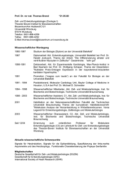 CV Brand - Wilhelm H. Ruchti Stiftung