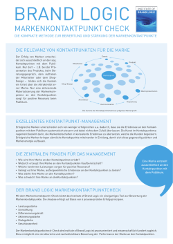 Infoblatt - institute of brand logic