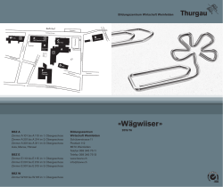 Wägwiiser 2015/16 - Bildungszentrum Wirtschaft Weinfelden