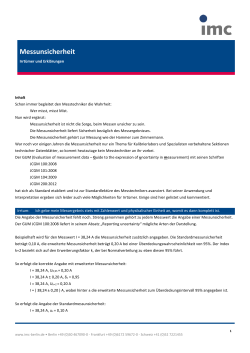 Messunsicherheit Erläuterungen