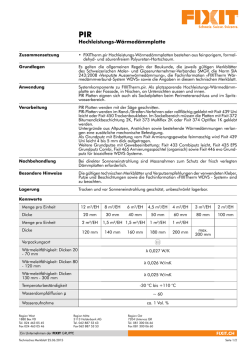 Hochleistungs-Wärmedämmplatte