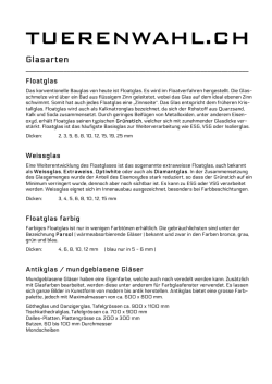 Glas-Vielfalt - Tuerenwahl.ch