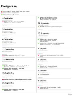 Ereignisse - schachclub bendorf
