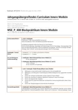 MSE_P_408 Blockpraktikum Innere Medizin