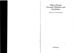 Hilary Putnam - Vernunft, Wahrheit und Geschichte