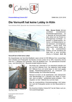 Die Vernunft hat keine Lobby in K&ouml;ln